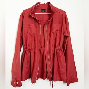 32 Degrees Cool Women’s Trace Drawstring Linen Blend Fall Jacket